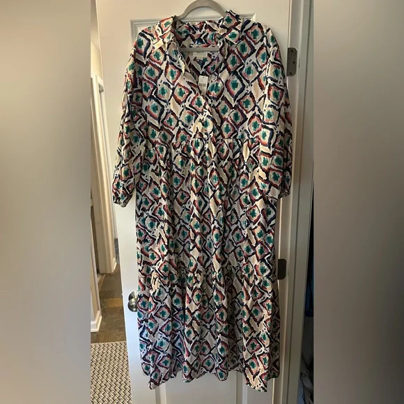 Anthropologie Maeve Bettina Tiered Dress - NWT - L - Picture 1 of 5